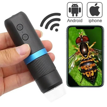 WiFi Digital Microscope Camera, 50X~1000X 8 LED HD 1080P Microscope For Android iPhone PC - Imported from UK